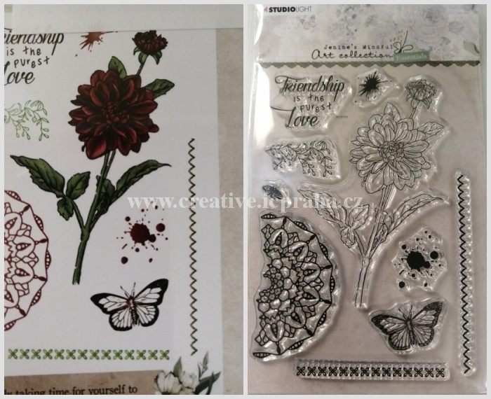 clear stamp Studio Light - Dahlia 10ks